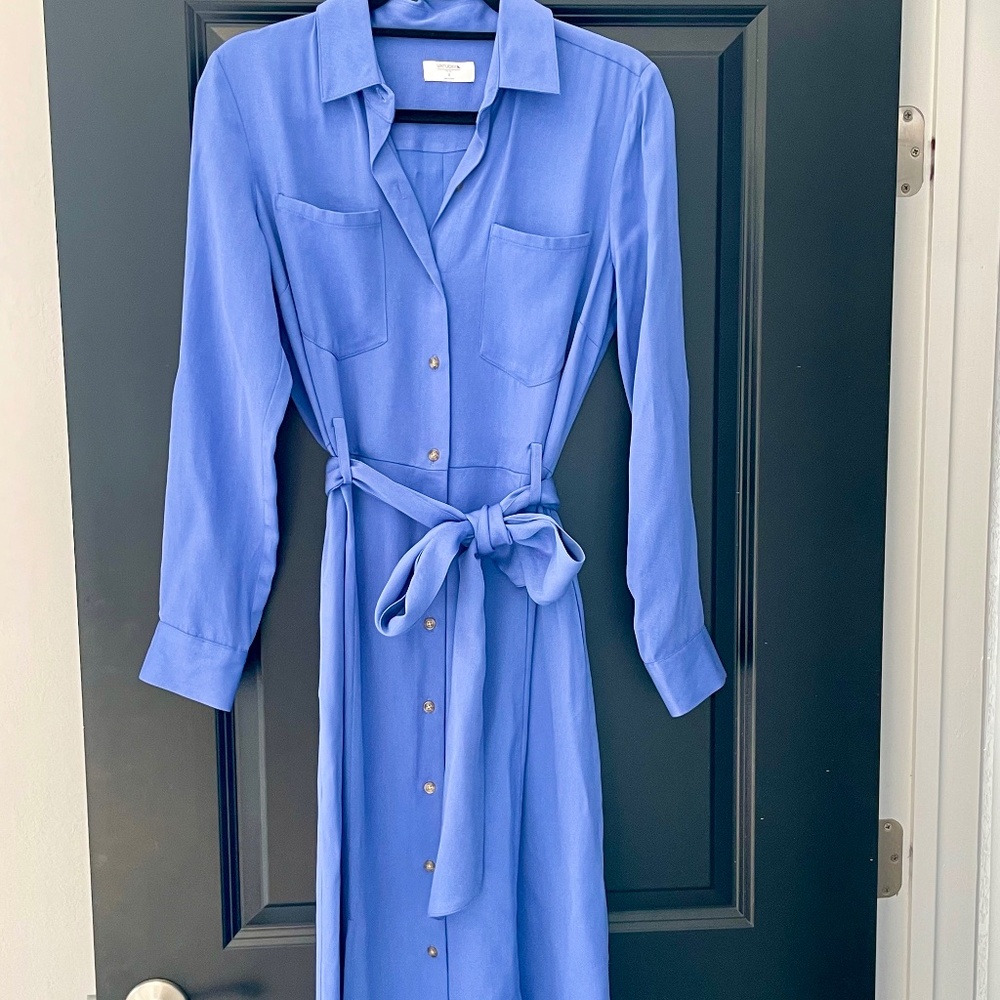 UNTUCKit Classic Jennie Long Sleeve Button Up Shirt Dress, 4